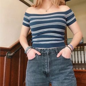 American eagle off the shoulder top